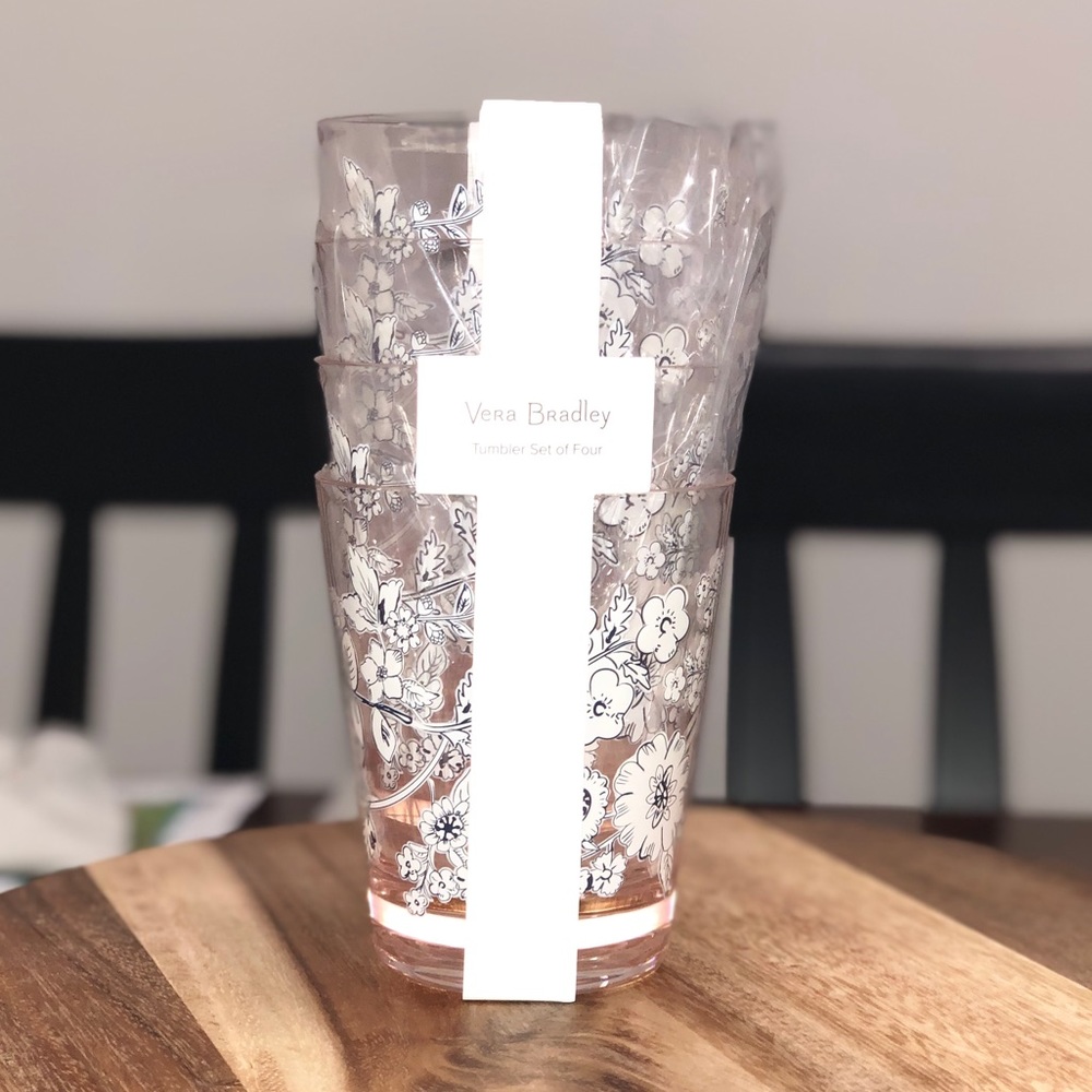 Vera Bradley tumbler set of 4